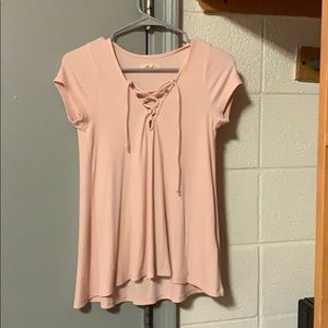 Lace Up Hollister Top